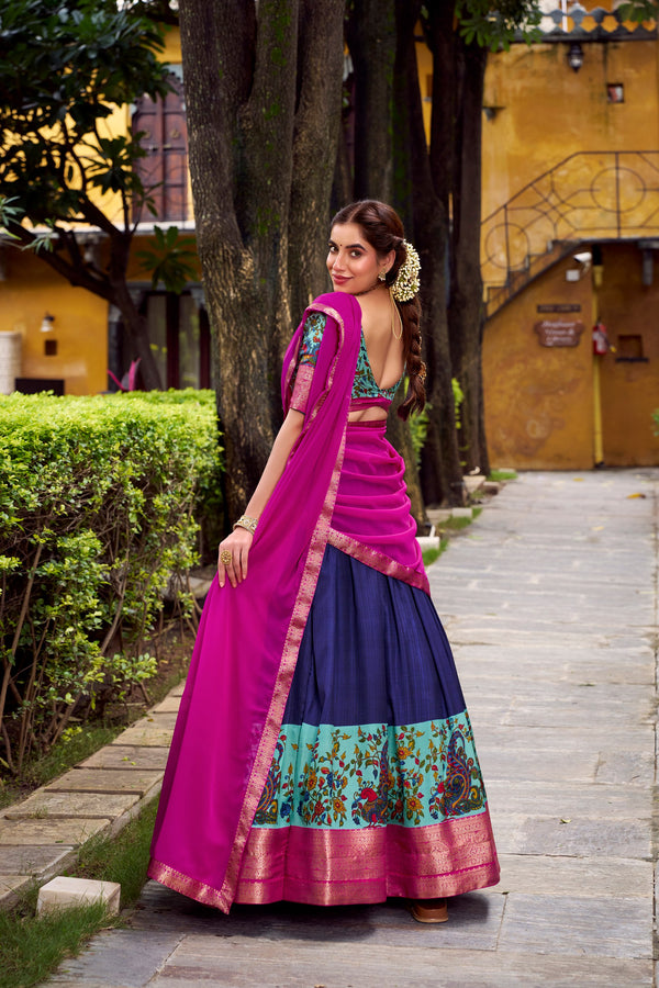 NBL Aastha Silk Printed Lehenga For Women