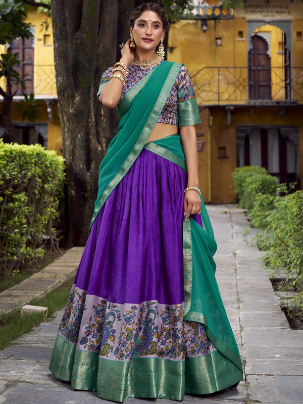PRL Aastha Silk Printed Lehenga For Women