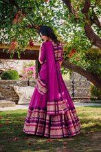 PNK Pure Chanderi Plain Lehenga For Women