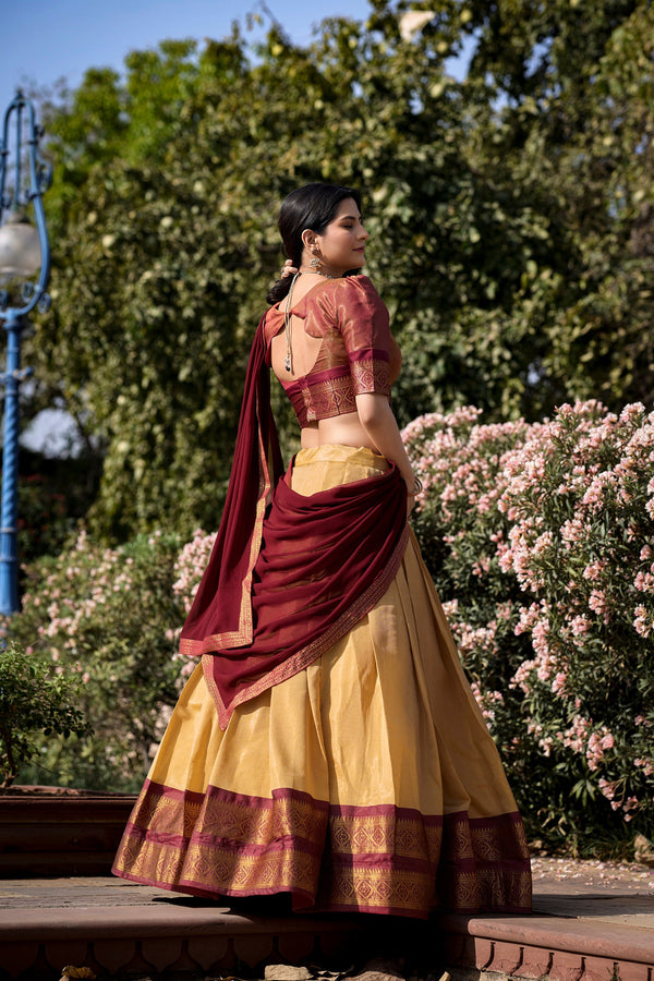 CRM Kanchipuram Lehenga For Women