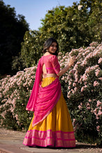 YLW Kanchipuram Lehenga For Women