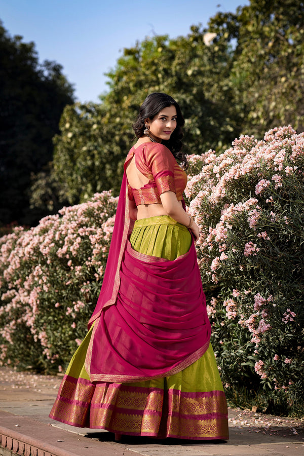 PST Kanchipuram Lehenga For Women