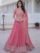 Fendi Silk Thread Embroidered Lehenga With Dupatta  JPG