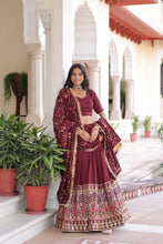 5051 Vichitra Silk Lehenga For Women