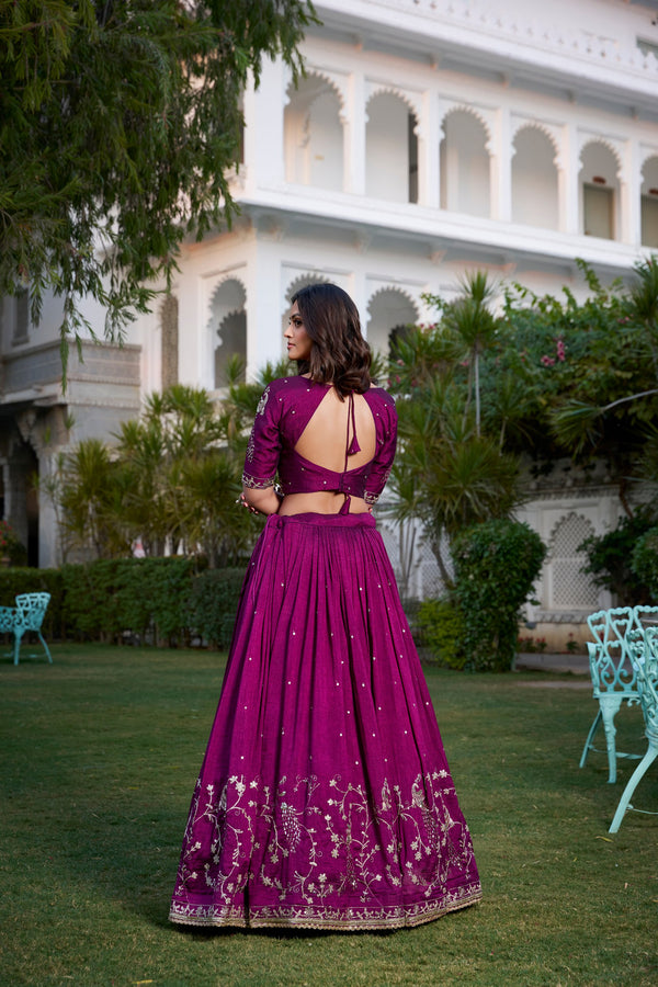 Win Vichitra Silk Lehenga For Women