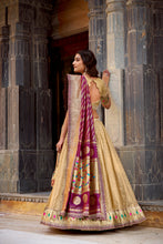 Organza Zari Weaving Lehenga With Paithani Dupatta  CRM