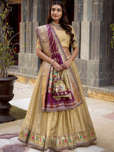 Organza Zari Weaving Lehenga With Paithani Dupatta  CRM