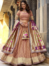 Organza Zari Weaving Lehenga With Paithani Dupatta  PEC