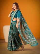 Viscose Chanderi Kalamkari Printed Saree SBL