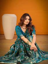 Viscose Chanderi Kalamkari Printed Saree SBL