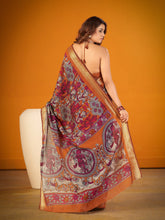 Viscose Chanderi Kalamkari Printed Saree MST