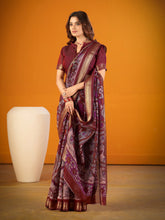 Viscose Chanderi Kalamkari Printed Saree MRN