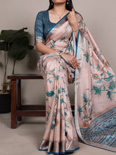 Tussar Silk Printed Saree CNT