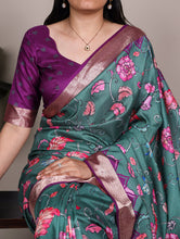Tussar Silk Printed Saree DTE