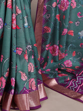 Tussar Silk Printed Saree DTE