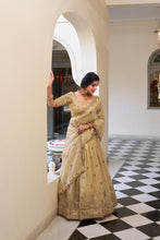 Gold Crush Thread Embroidered Lehenga For Women OWT