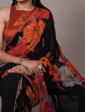 Marble Floral Printed Saree For Women ROG