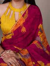 Marble Floral Printed Saree For Women