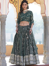 Viscose Jacquard Embroidered Lehenga  For Women SLLW