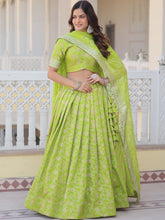 Viscose Jacquard Embroidered Lehenga For Women 7081