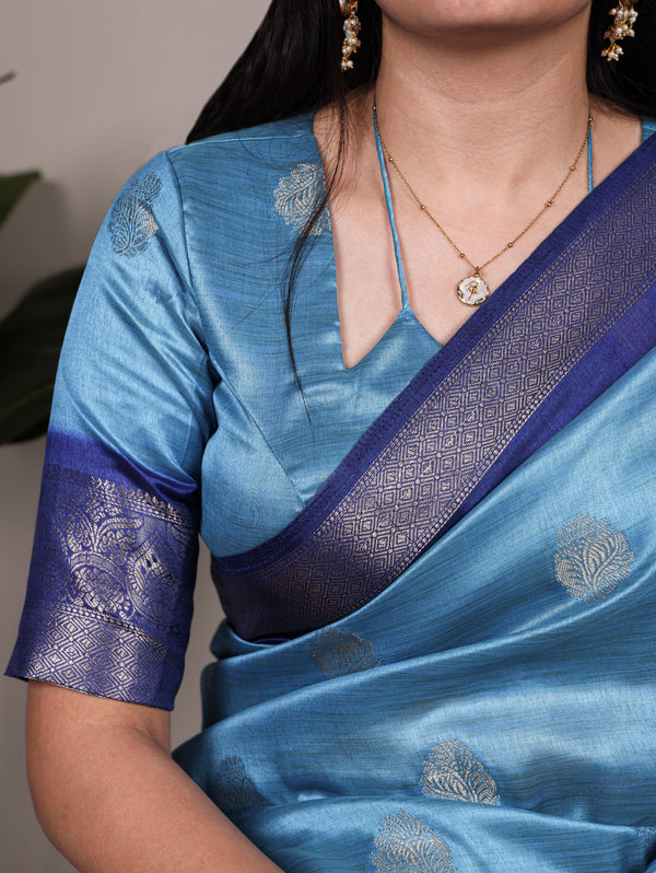 Rumali Silk Zari Weaving Saree For Women SBL