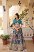 Russian Silk Embroidered Lehenga For Women