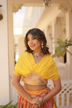 Russian Silk Embroidered Lehenga For Women