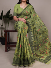 Cotton Thread Weaving Saree For Women MND
