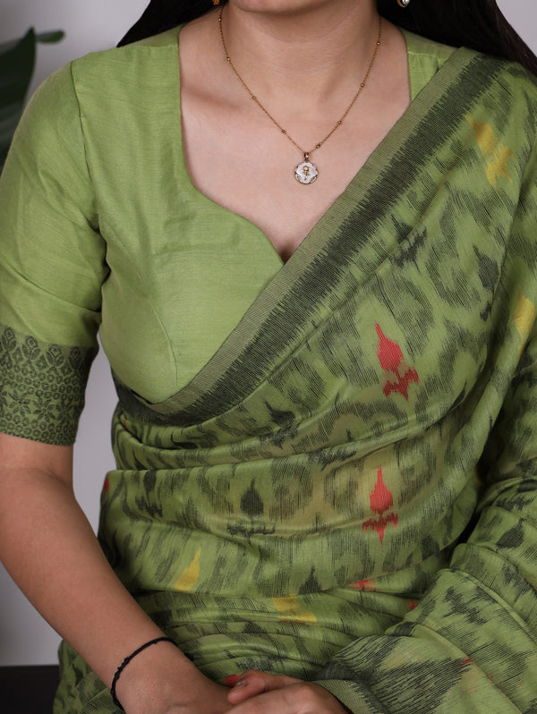 Cotton Thread Weaving Saree For Women MND