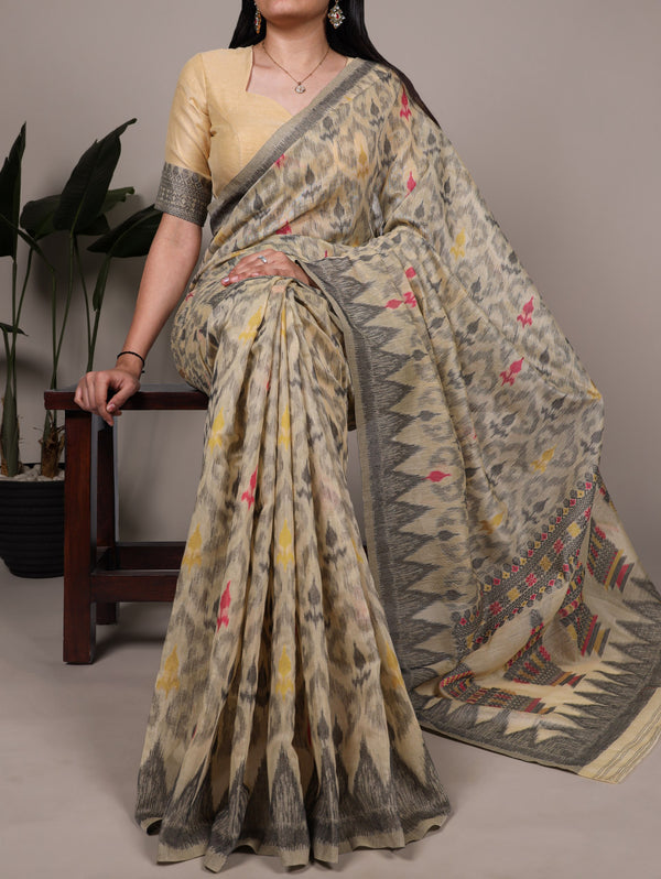 Cotton Thread Weaving Saree For Women CRM