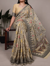 Cotton Thread Weaving Saree For Women CRM