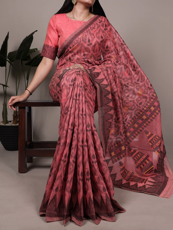 Cotton Thread Weaving Saree For Women SLM