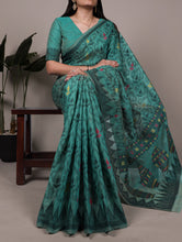 Cotton Thread Weaving Saree For Women TEL