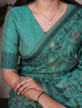 Cotton Thread Weaving Saree For Women TEL