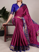 Aura Silk Zari Weaving Saree For Women PNK