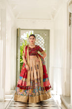 Dola Silk Kalamkari Printed Lehenga For Women CRM