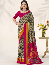 Tussar Silk Printed Saree MND