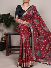Tussar Silk Printed Saree MRN