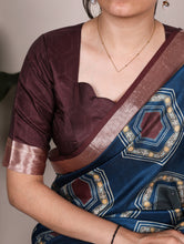 Tussar Silk Printed Saree TEL