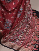 Tussar Silk Printed Saree MRN
