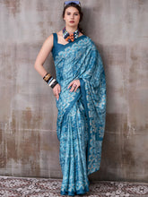 Satin Silk Printed saree SBL