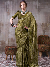Satin Silk Printed saree MND