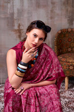 Satin Silk Printed saree MPK