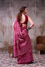 Satin Silk Printed saree MPK