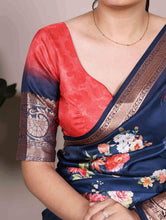 Tussar Silk Printed Saree NBL