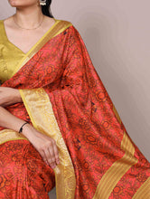 Tussar Silk Printed Saree MST