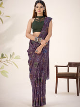 Lurex Brasso Floral Printed Saree WIN