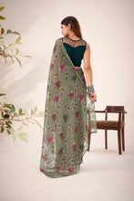 Lurex Brasso Floral Printed Saree MND