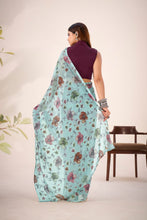 Lurex Brasso Floral Printed Saree SGN