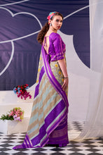 Tussar Silk Floral Prinetd Saree PRL